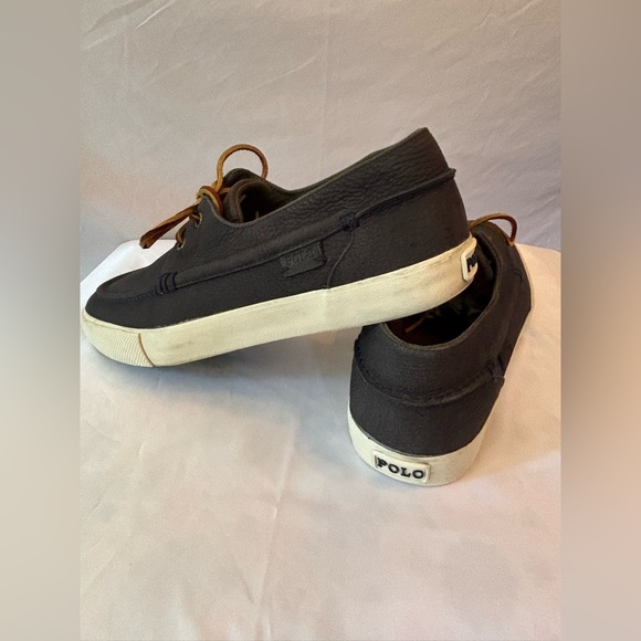 🔥 🔥 Polo Ralph Lauren Navy Boat Shoes #11D🔥 🔥 - Picture 3 of 17